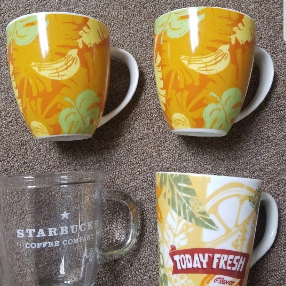 GUC (4) Starbucks 14oz Mugs